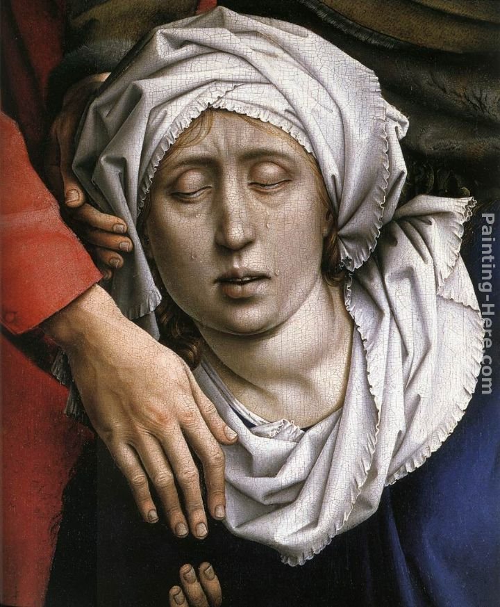 Rogier van der Weyden Deposition [detail 2]